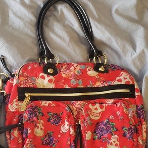 Skull/floral-Betsey Johnson Bag